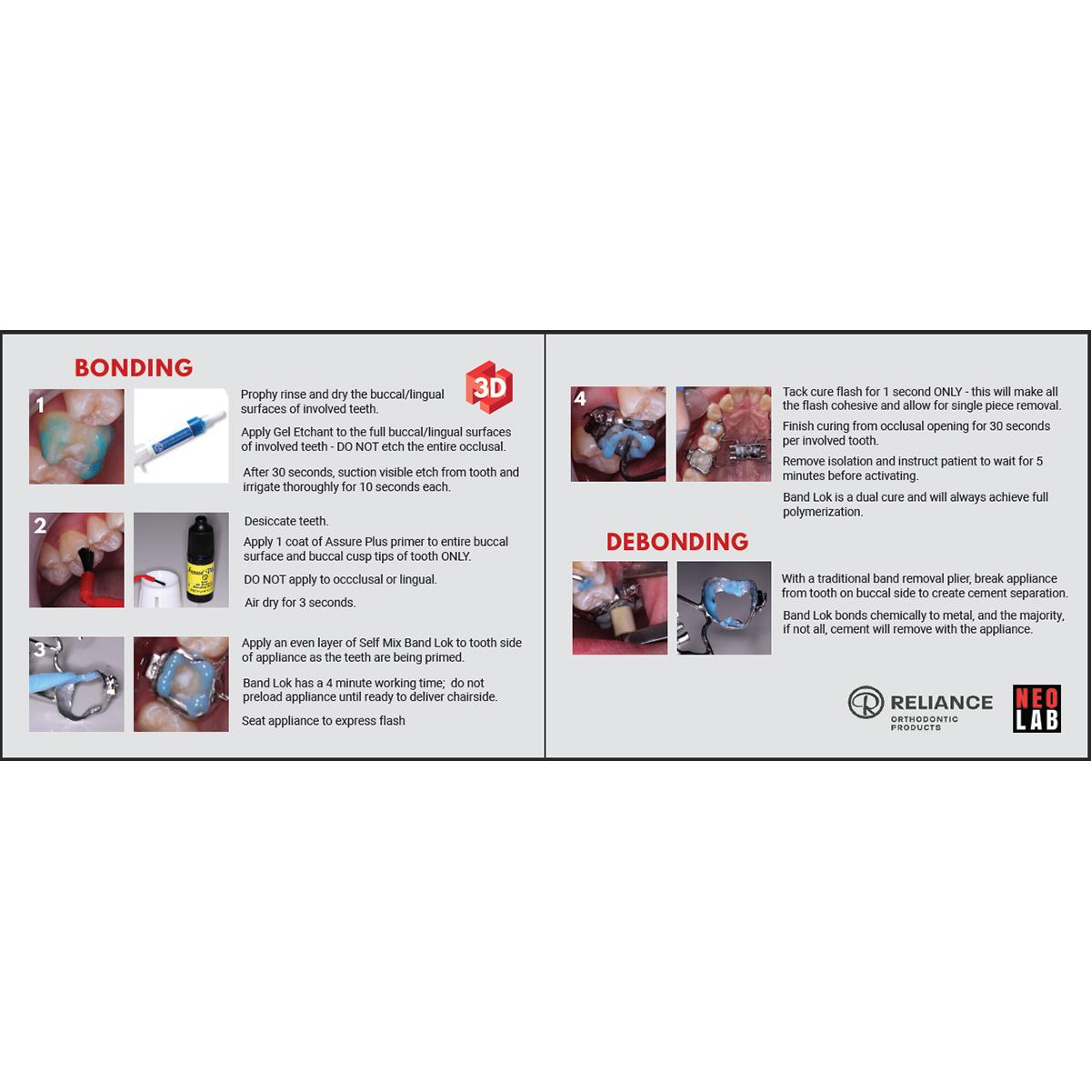 Neo Lab Instruction Card Reliance Orthodontic Products